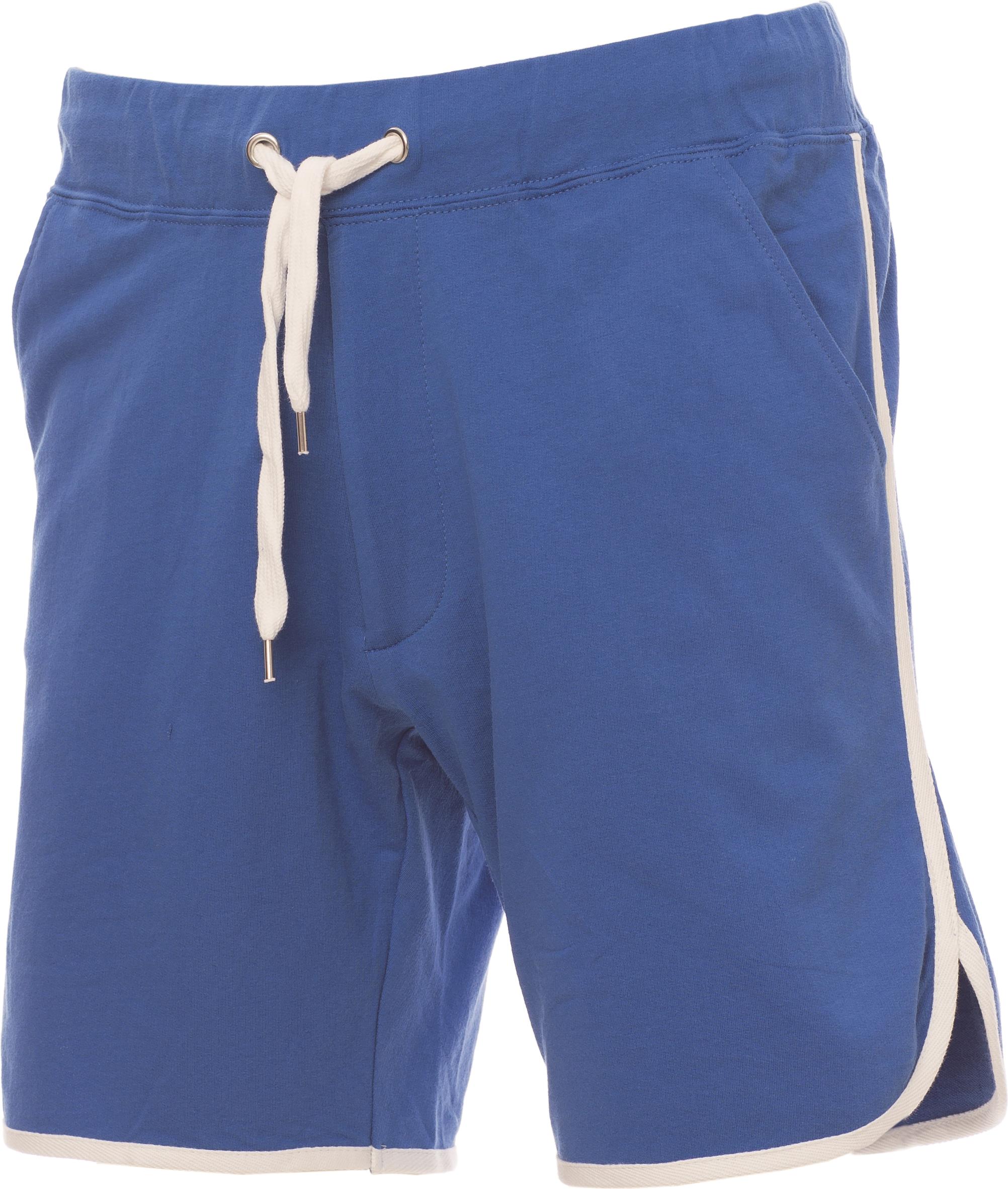 Sportbroek Heren - 0158 royal blue white front - 0158 Royal Blue - Wit L